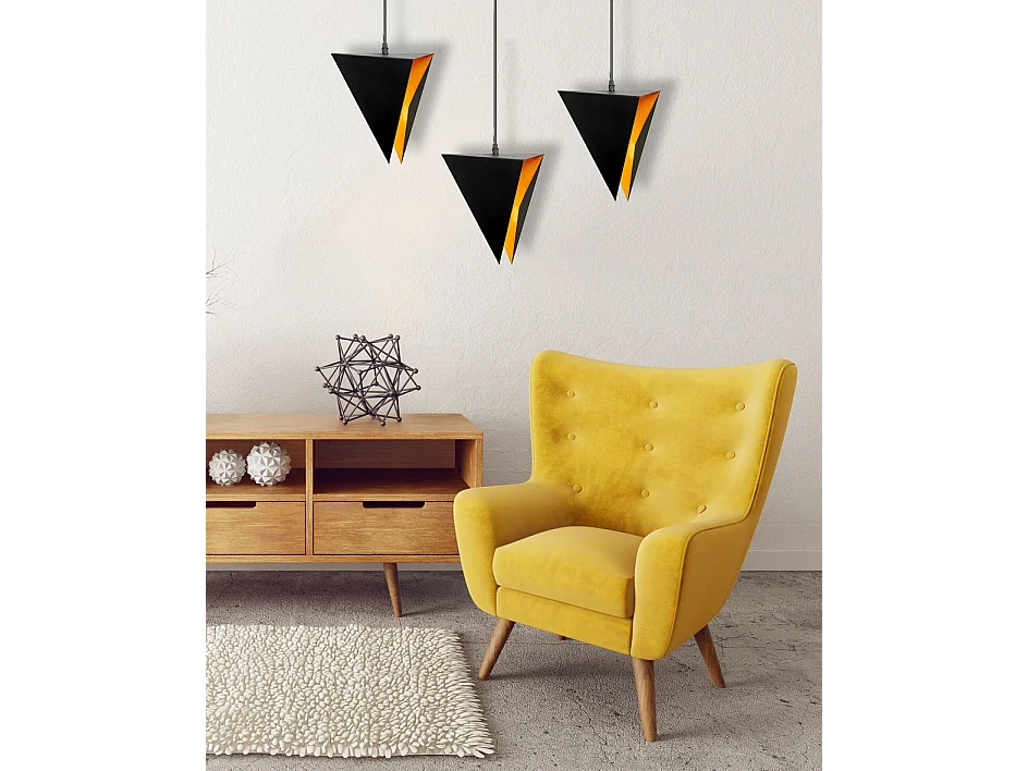 Lampe Suspendue Toolight App254-3Cp Black