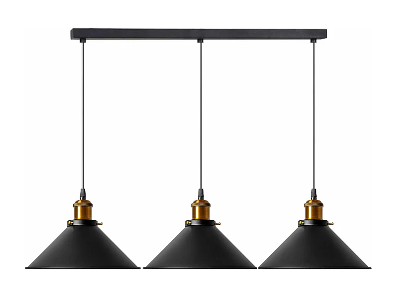 Lampe Suspendue Toolight App017-3Cp Porto Black