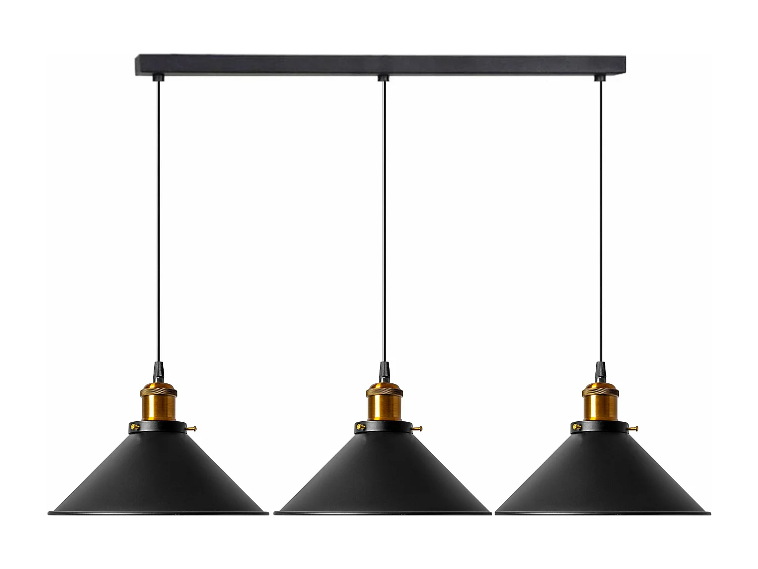 Lampada Toolight App017-3Cp Porto Black
