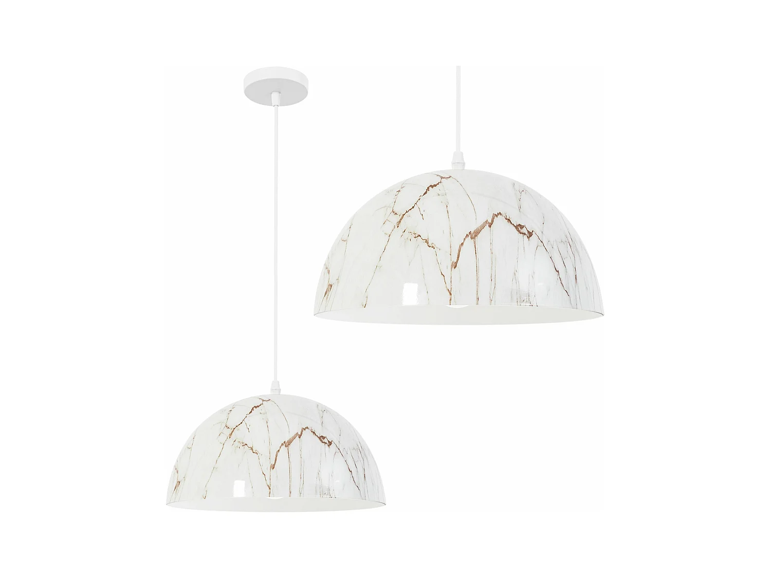 Lampe Suspendue Toolight App911-1Cp Marble 30Cm White