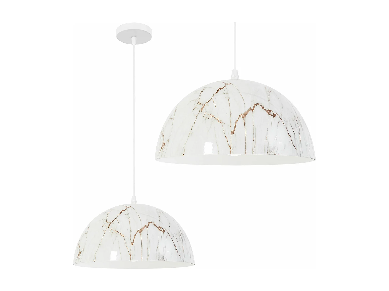 Lampe Suspendue Toolight App911-1Cp Marble 30Cm White