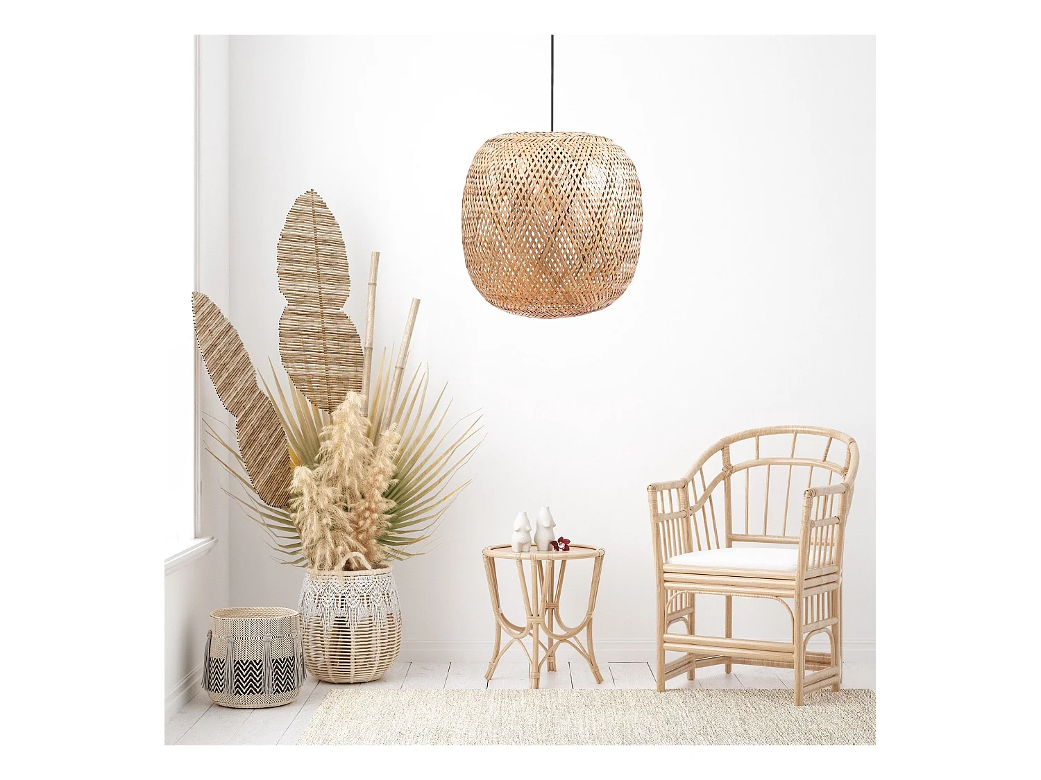 Lampe Suspendue Toolight App1326-1Cp Beige