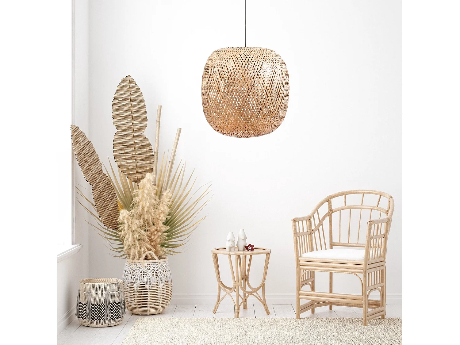 Lampe Suspendue Toolight App1326-1Cp Beige