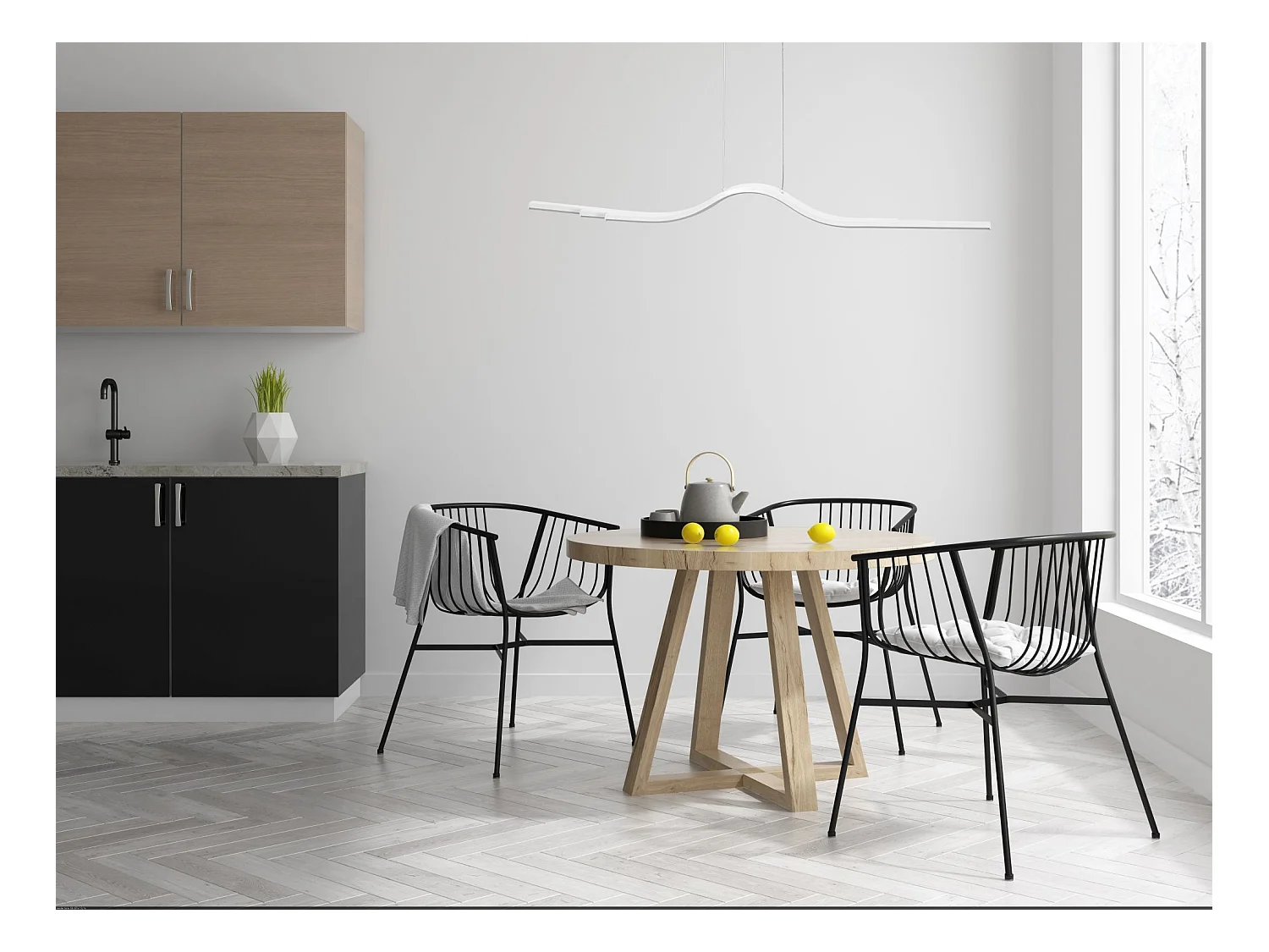 Lampe Suspendue Toolight Led App807-Cp White