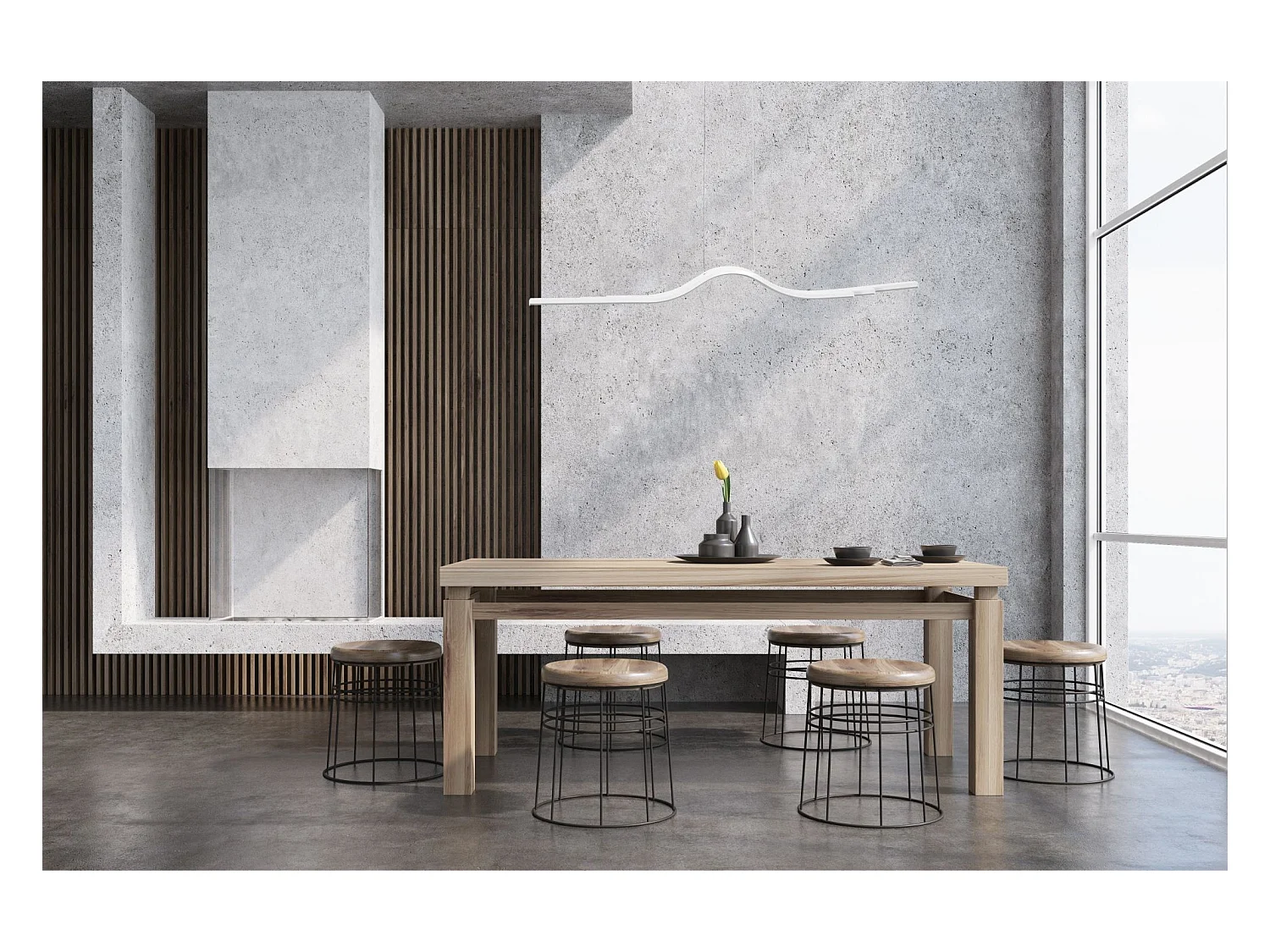 Lampe Suspendue Toolight Led App807-Cp White