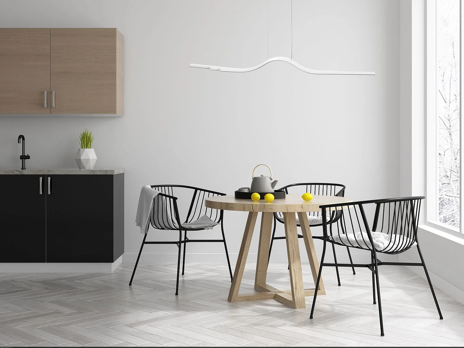 Lampe Suspendue Toolight Led App807-Cp White