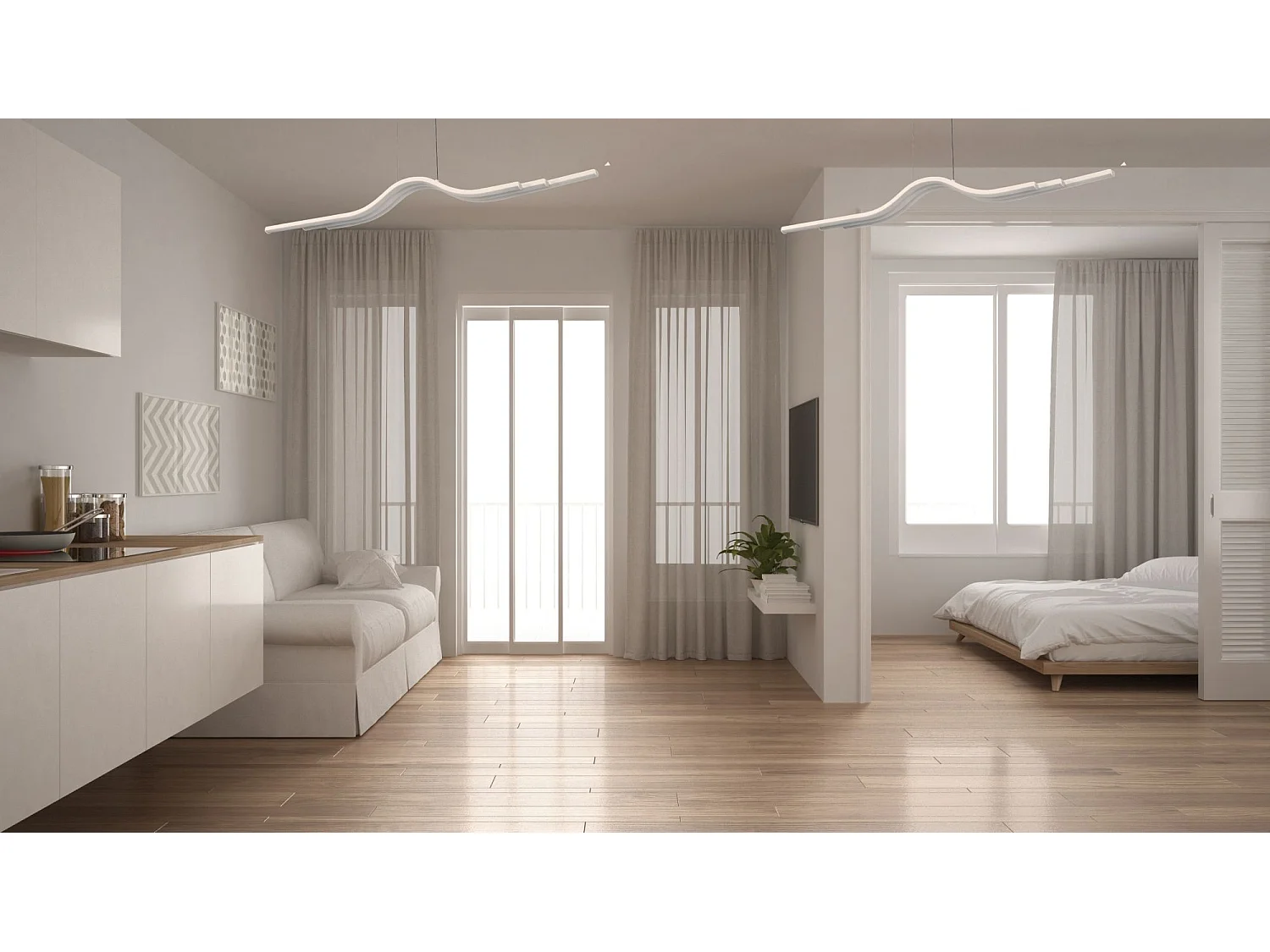 Lampe Suspendue Toolight Led App807-Cp White