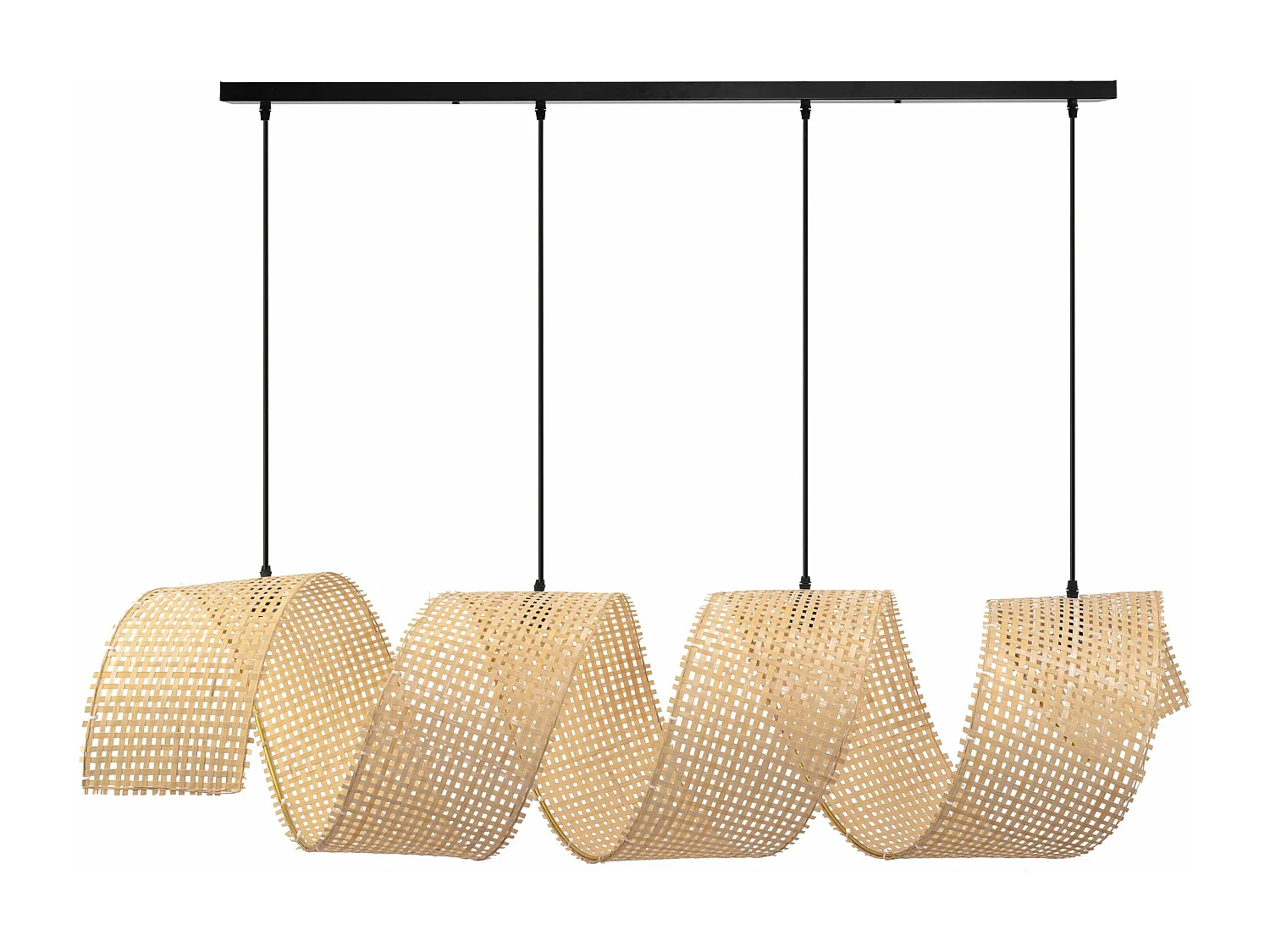 Hanglamp Toolight App1643-4Cp Spiral Boho 160Cm Beige