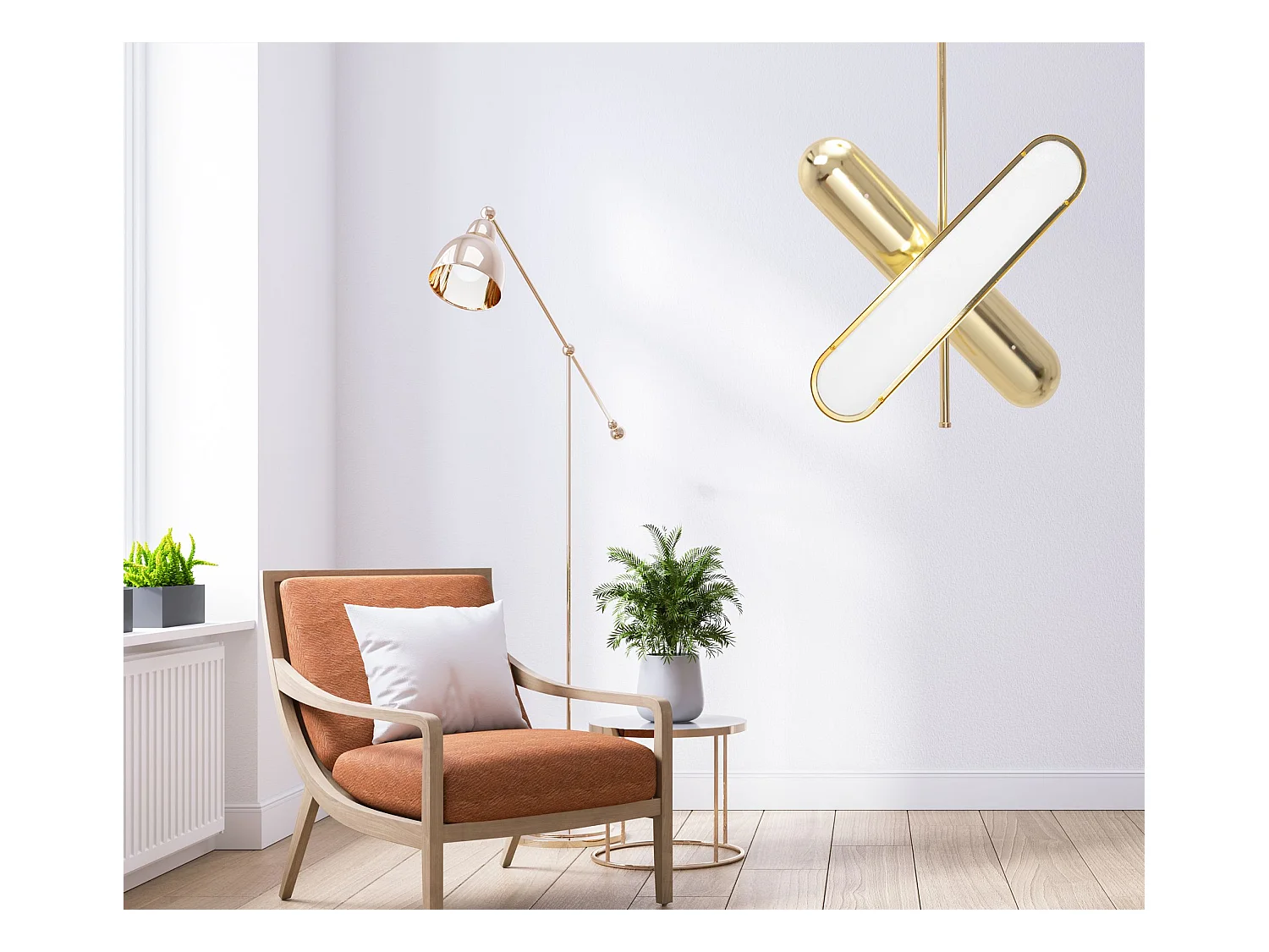 Lampe Suspendue Toolight Led App832-Cp Gold