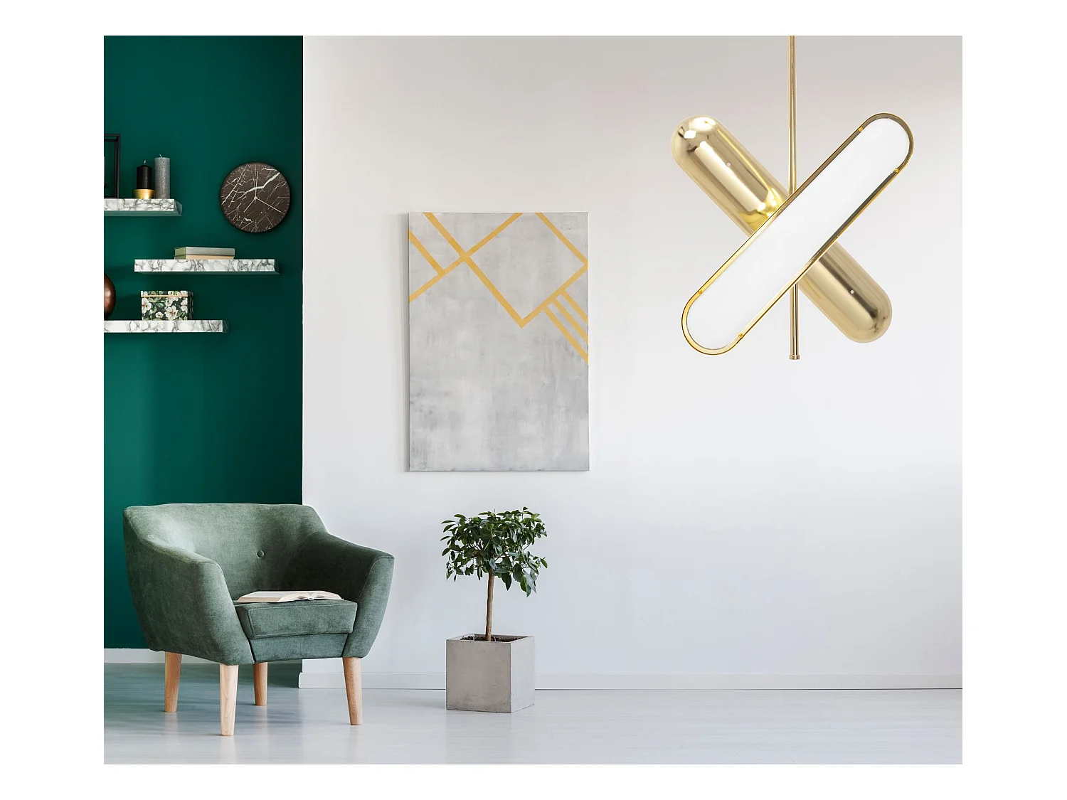 Lampe Suspendue Toolight Led App832-Cp Gold