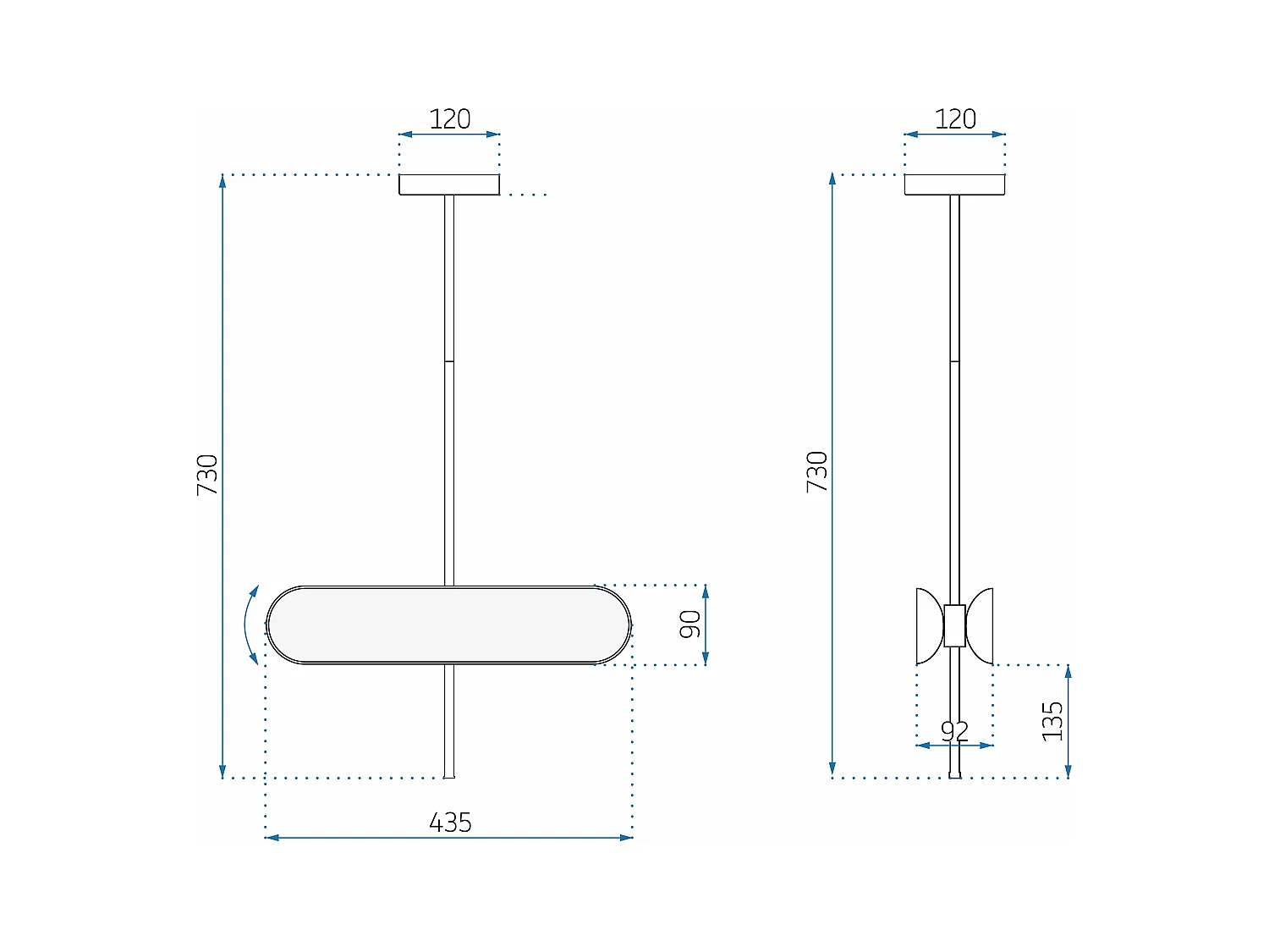 Lampe Suspendue Toolight Led App832-Cp Gold