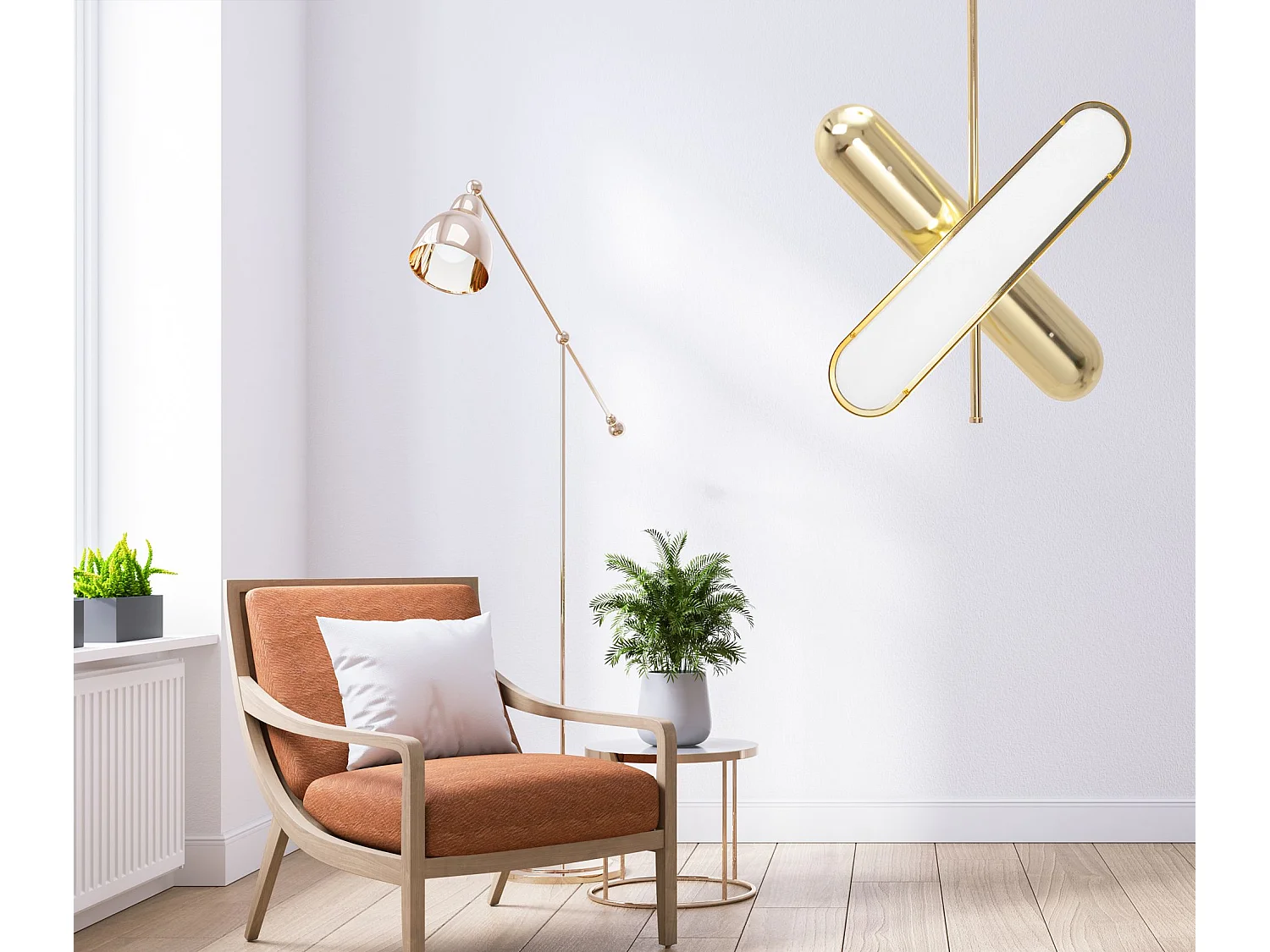 Lámpara Toolight Led App832-Cp Gold