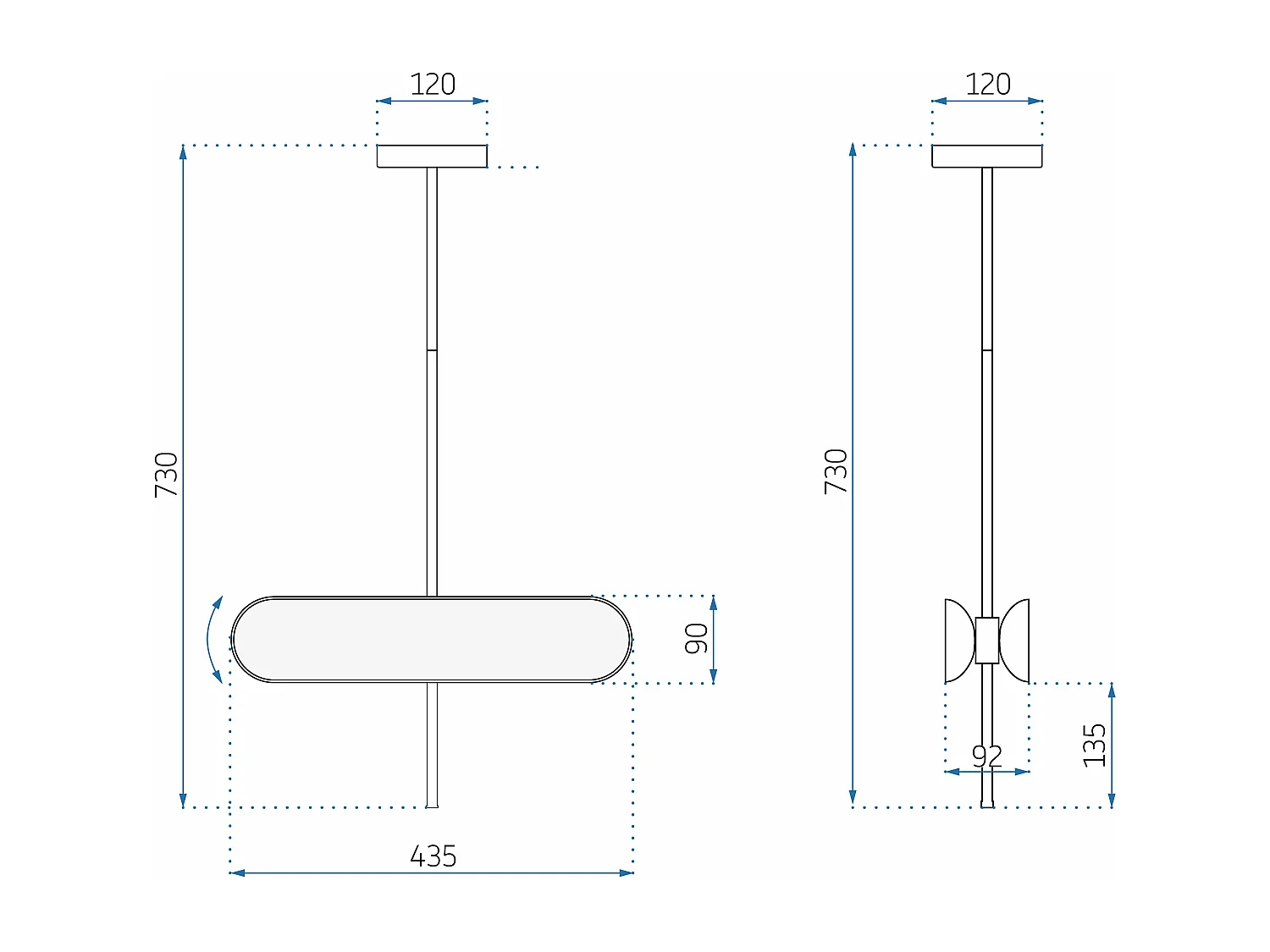 Lámpara Toolight Led App832-Cp Gold