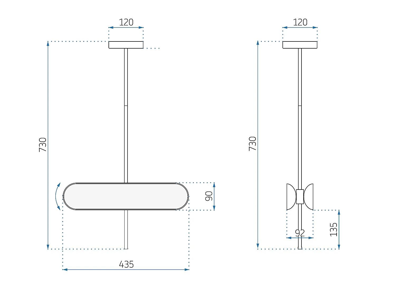 Hanglamp Toolight Led App832-Cp Gold