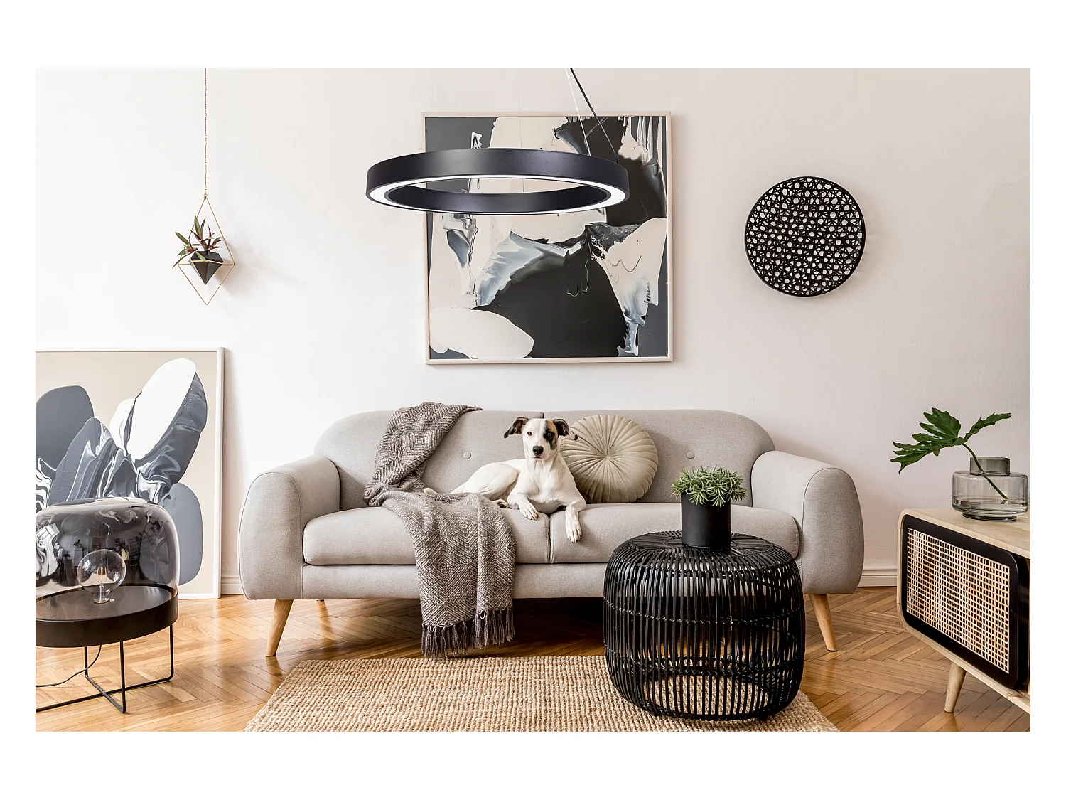 Lampe Suspendue Toolight Led App1282-1Cp Black