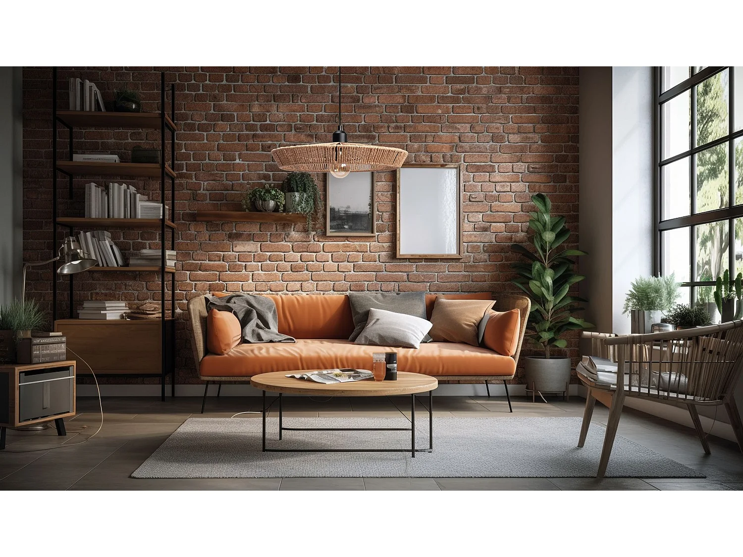 Lampe Suspendue Toolight App1407-1Cp Brown