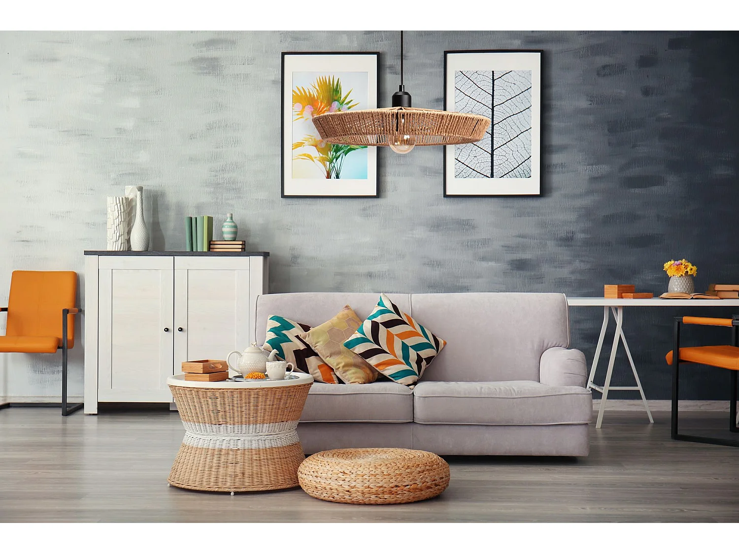 Lampe Suspendue Toolight App1407-1Cp Brown