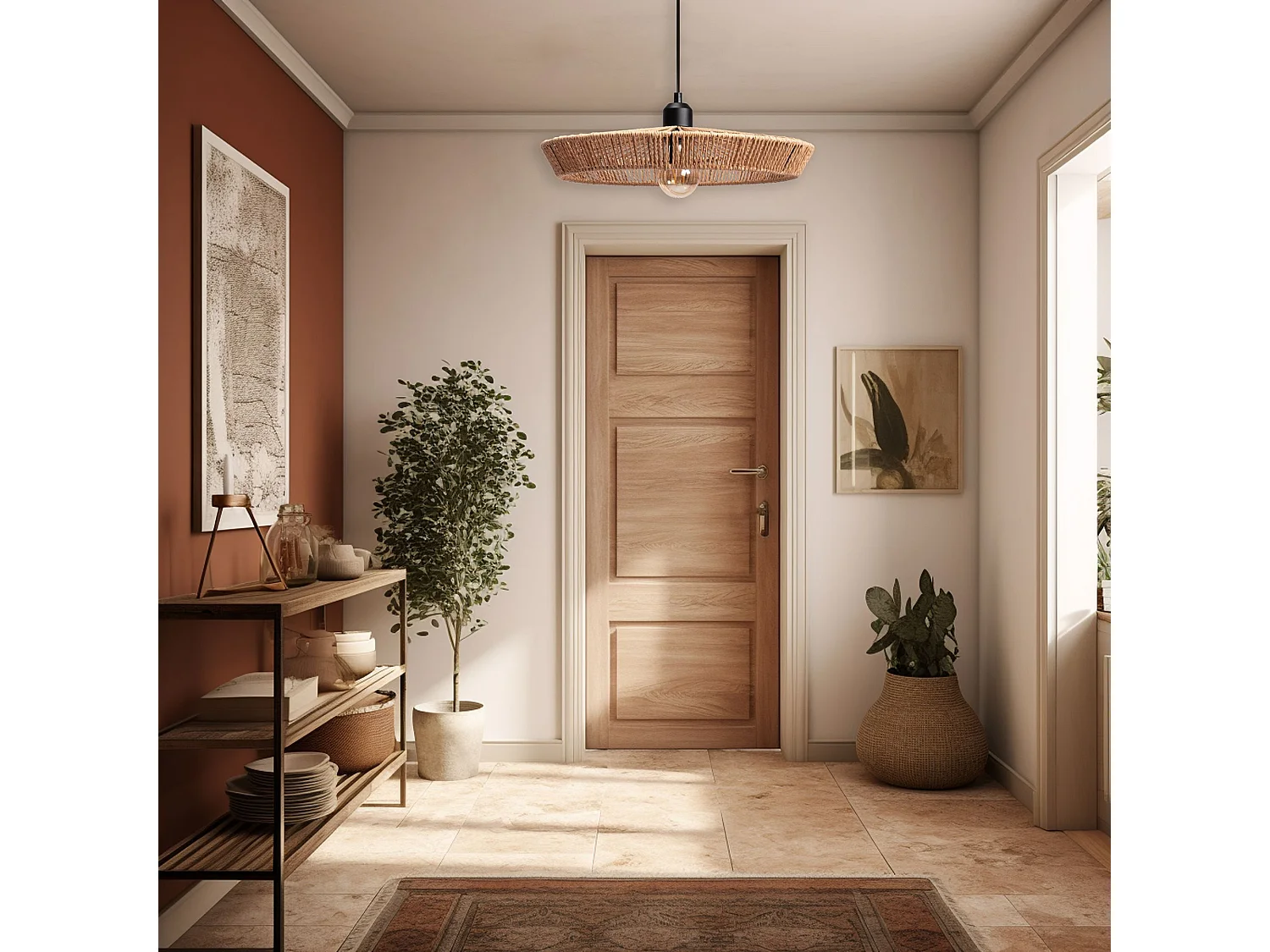 Lampe Suspendue Toolight App1407-1Cp Brown