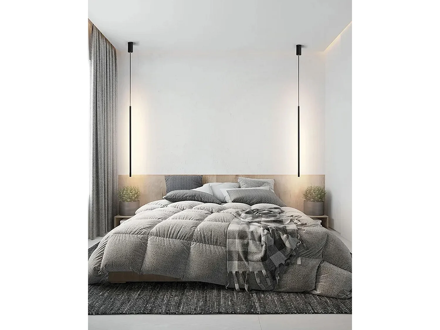 Toolight LED APP1449-C hængelampe sort 100X10X100CM