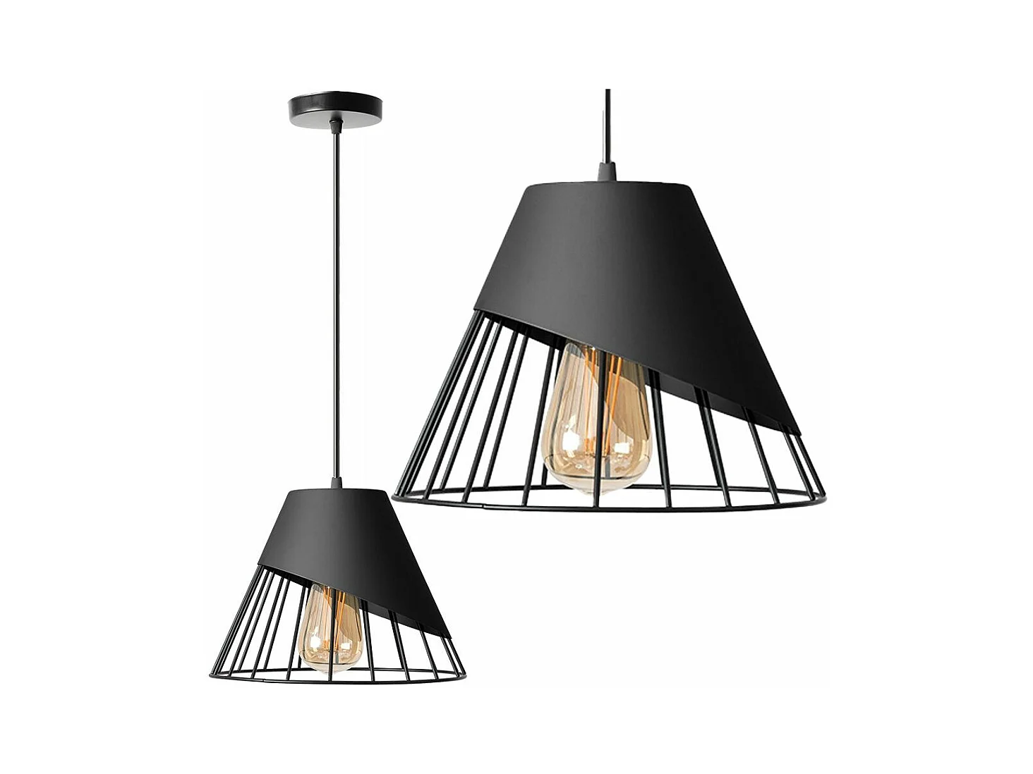 Lampe Suspendue Toolight App227-1Cp Black