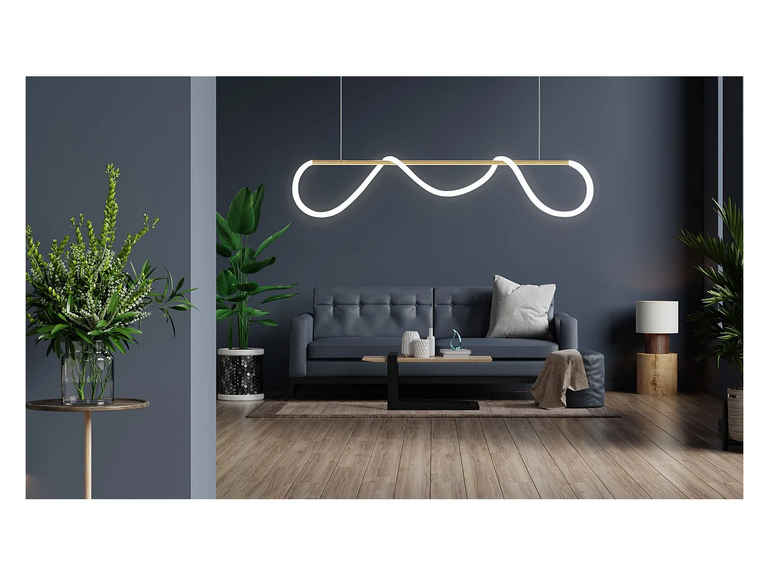 Hanglamp Toolight Led App854-Cp Long Gold