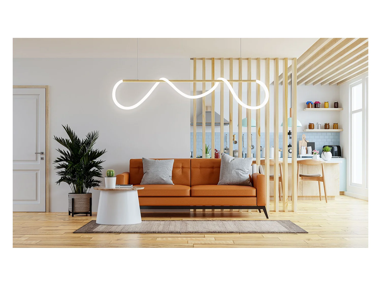 Lampe Suspendue Toolight Led App854-Cp Long Gold