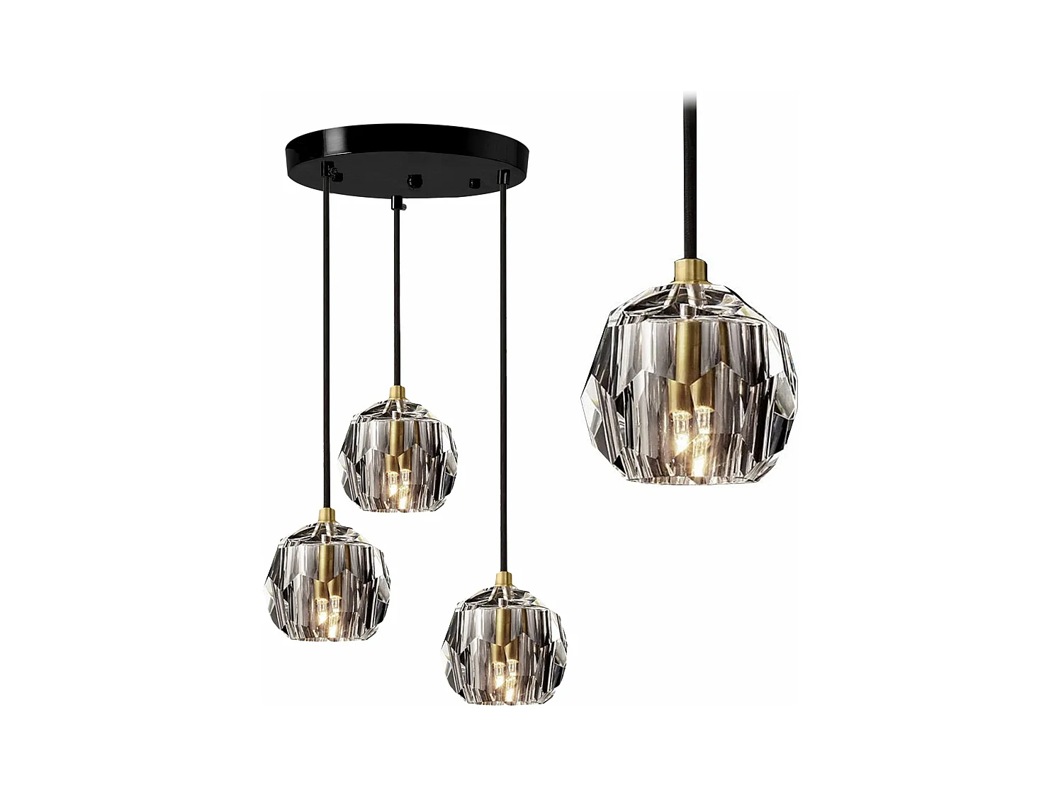 Lampe Suspendue Toolight App588-3Cpr Black