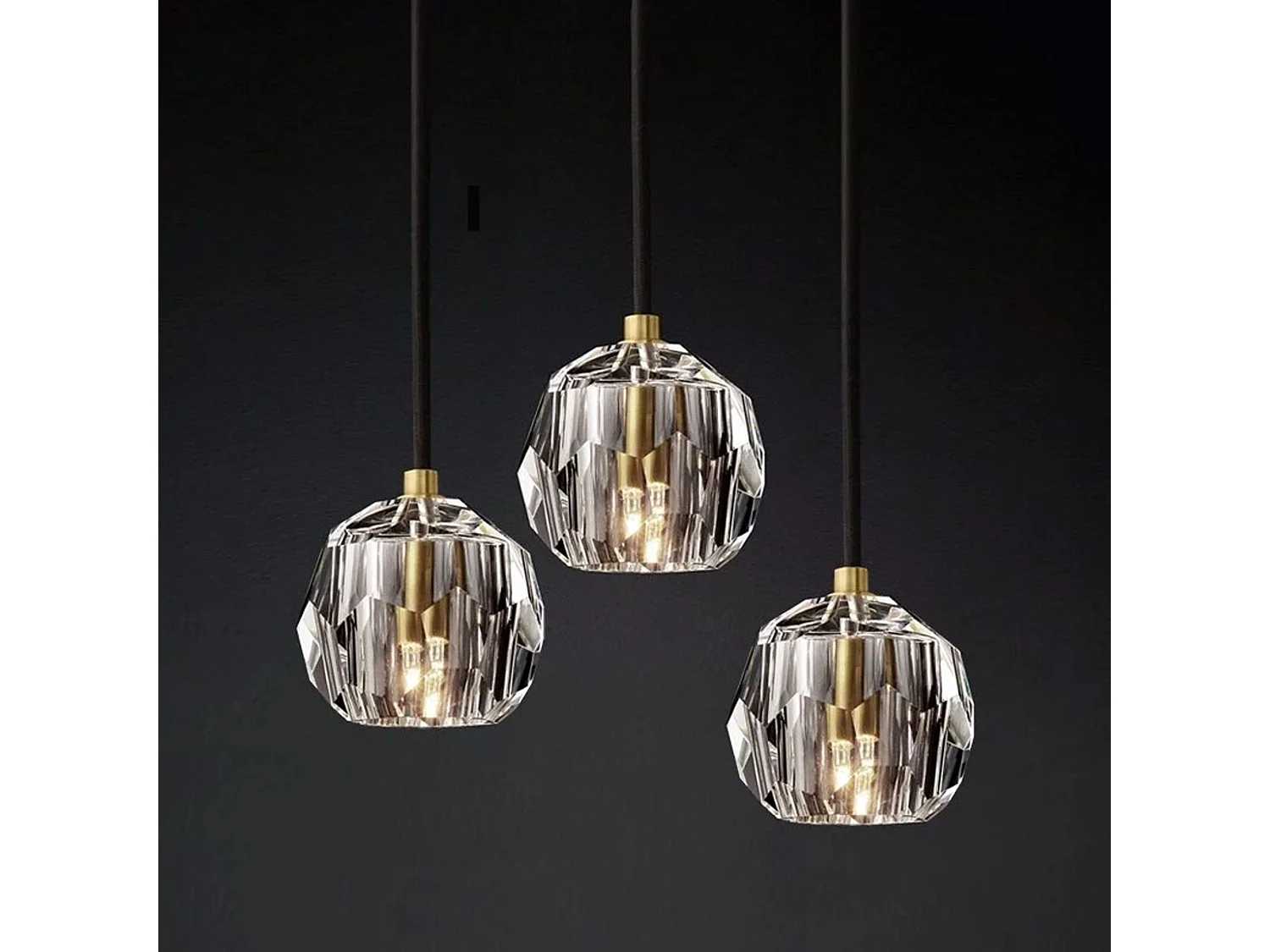 Lampe Suspendue Toolight App588-3Cpr Black