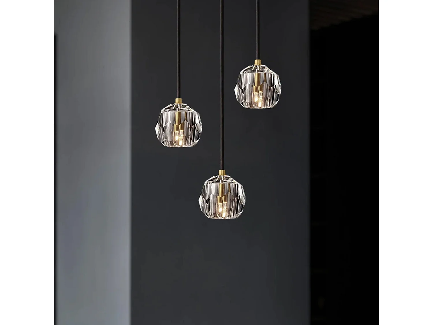 Lampe Suspendue Toolight App588-3Cpr Black