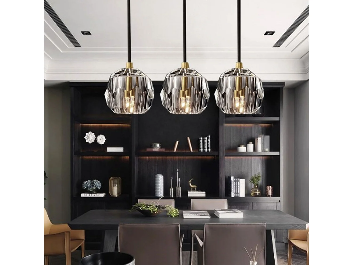 Lampe Suspendue Toolight App588-3Cpr Black