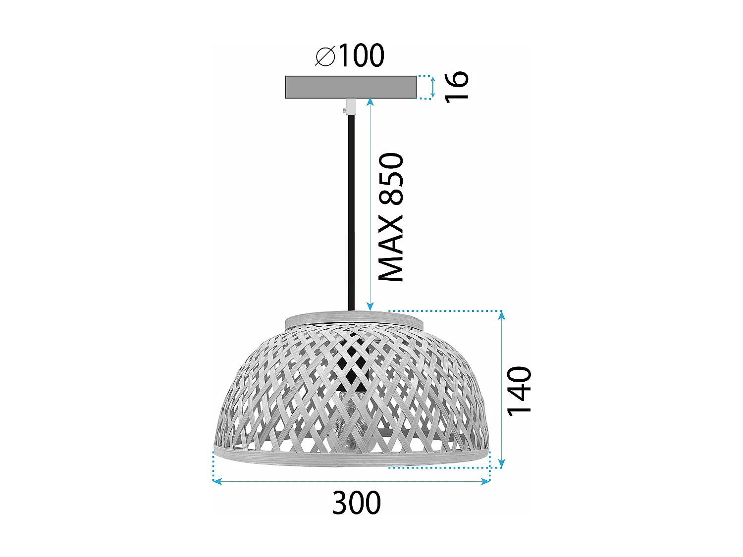 Lampe Suspendue Toolight App1628-1Cp Brown