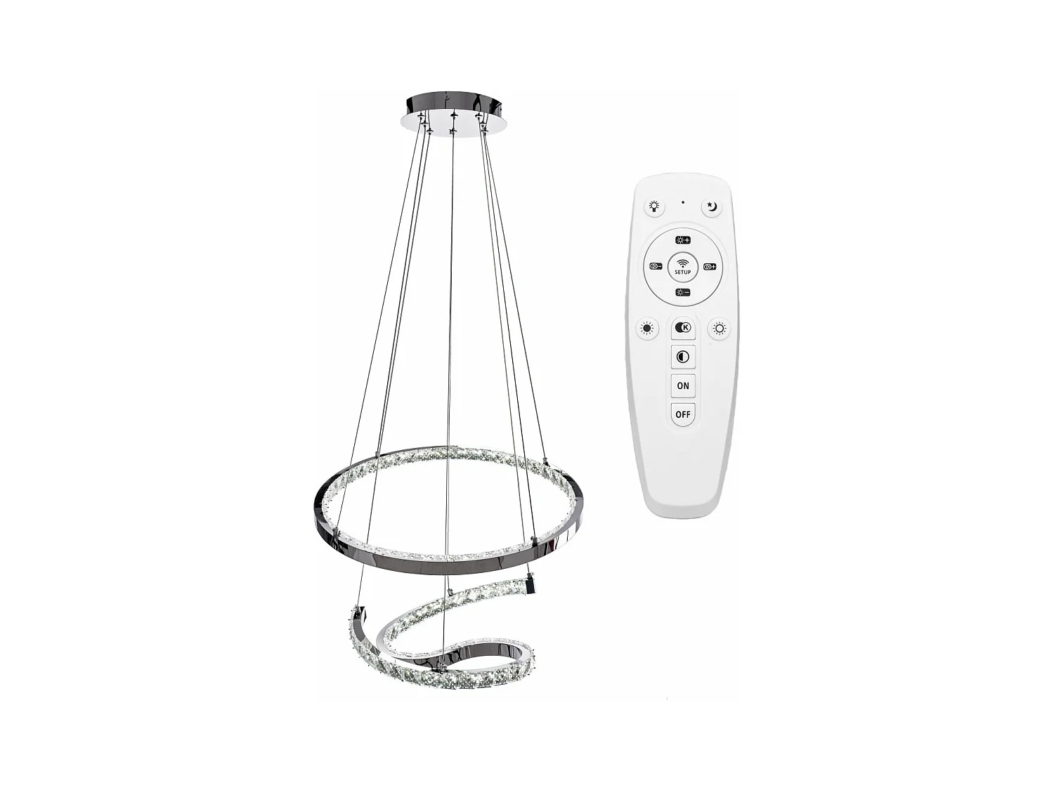 Lampe Suspendue Toolight Led App773-2Cp Light Grey