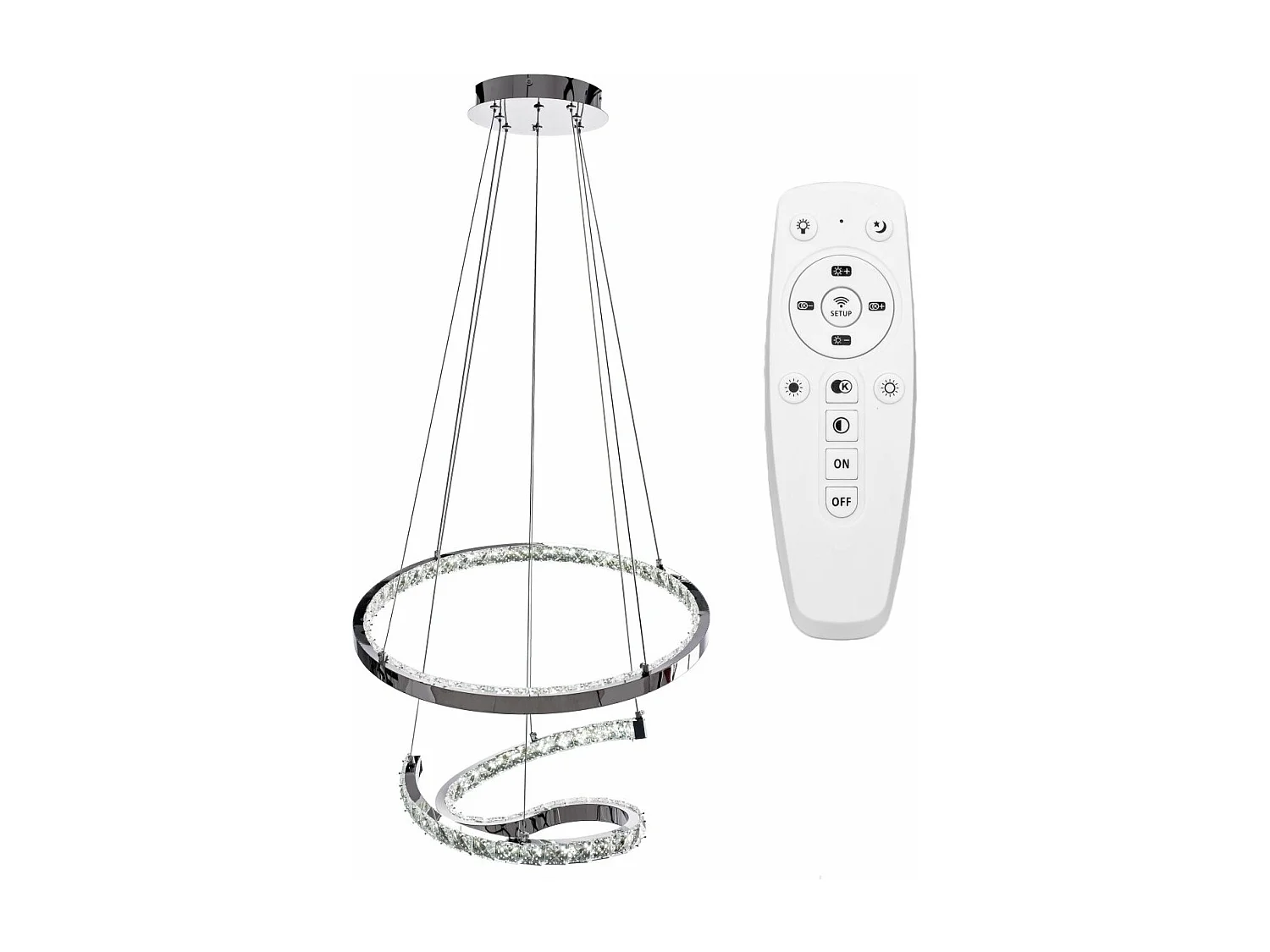 Lampe Suspendue Toolight Led App773-2Cp Light Grey