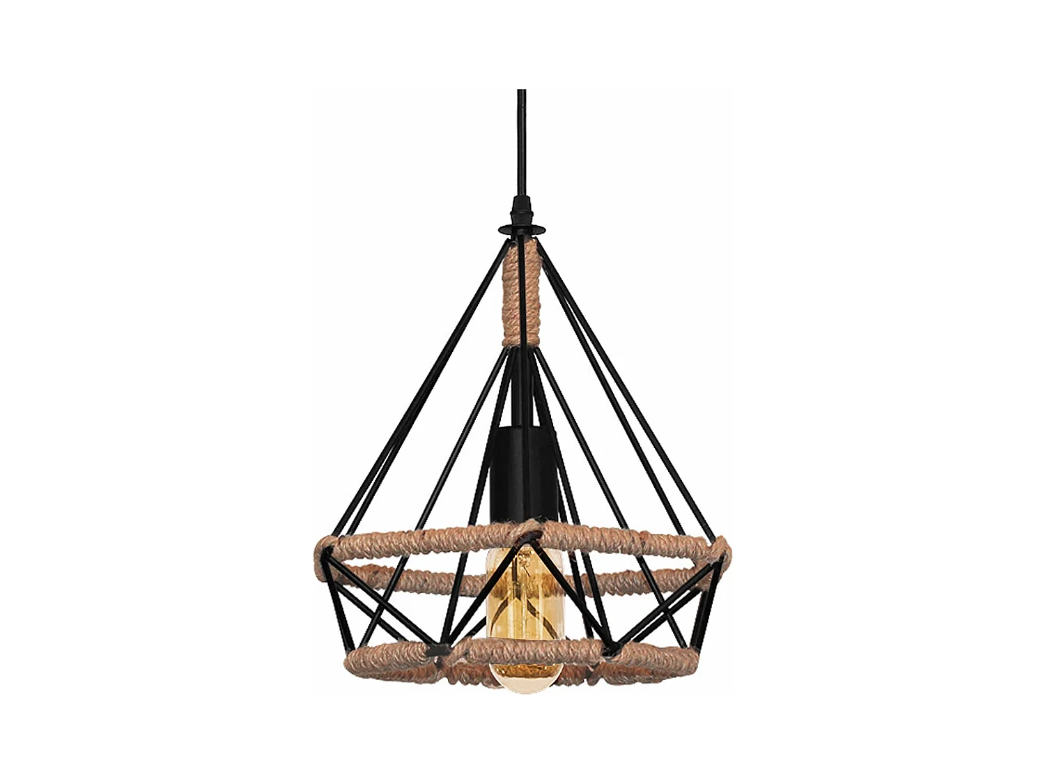 Lampe Suspendue Toolight App678-1Cp Loft Boho Black
