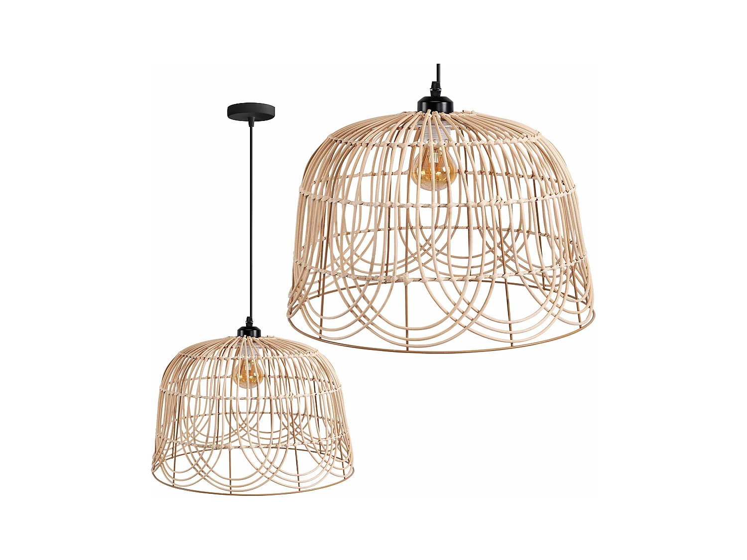 Lampe Suspendue Toolight App1351-1Cp 35Cm Beige