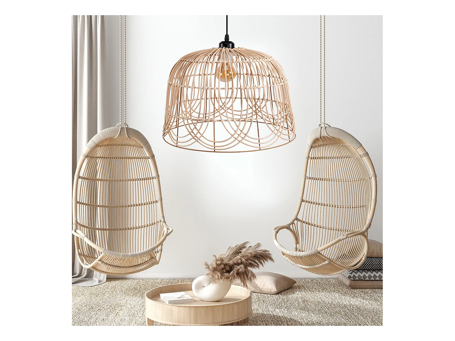 Lampe Suspendue Toolight App1351-1Cp 35Cm Beige