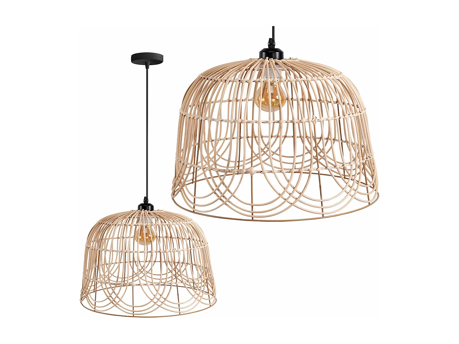 Lampe Suspendue Toolight App1351-1Cp 35Cm Beige