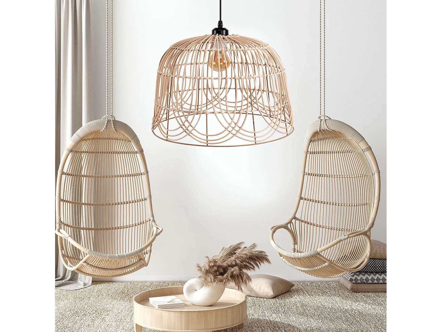 Lampe Suspendue Toolight App1351-1Cp 35Cm Beige