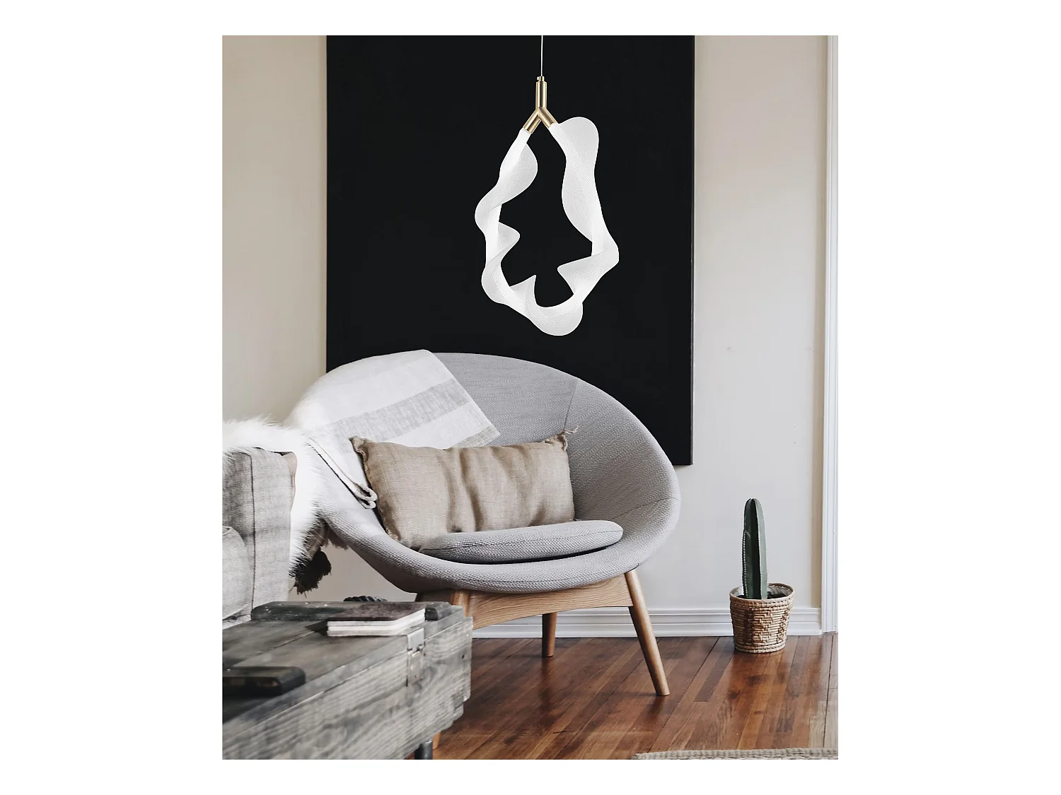 Lampe Suspendue Toolight Led G013-1Cp White Gold