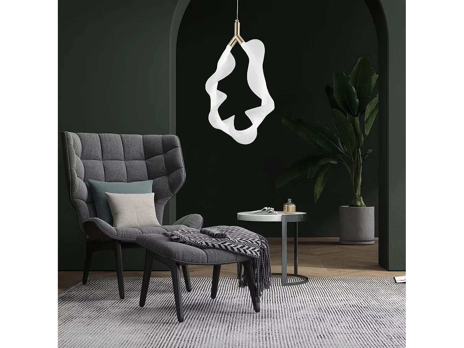 Hanglamp Toolight Led G013-1Cp White Gold