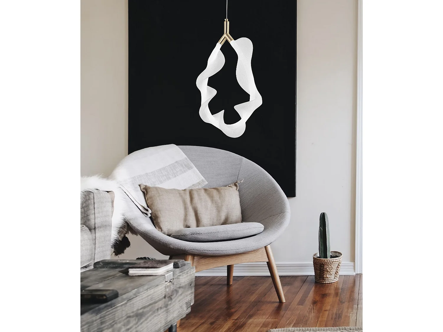 Hanglamp Toolight Led G013-1Cp White Gold