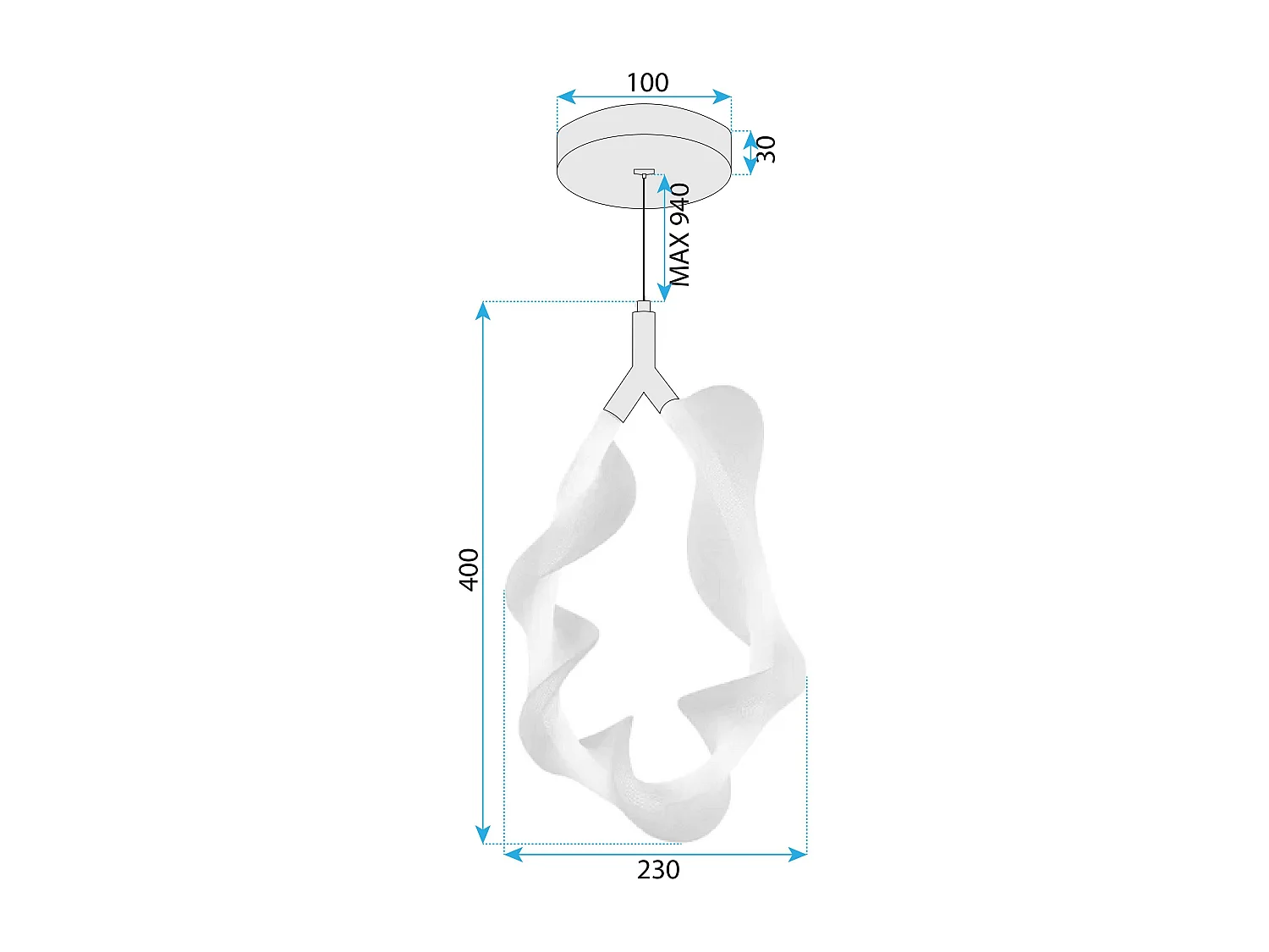 Toolight G013-1CP LED pendellampa