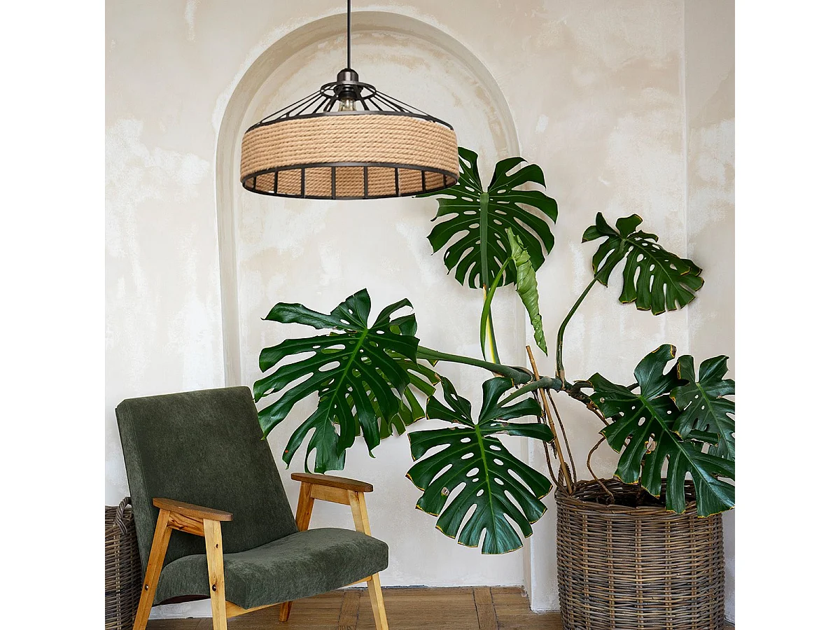 Lampe Suspendue Toolight App1317-1Cp Boho Beige