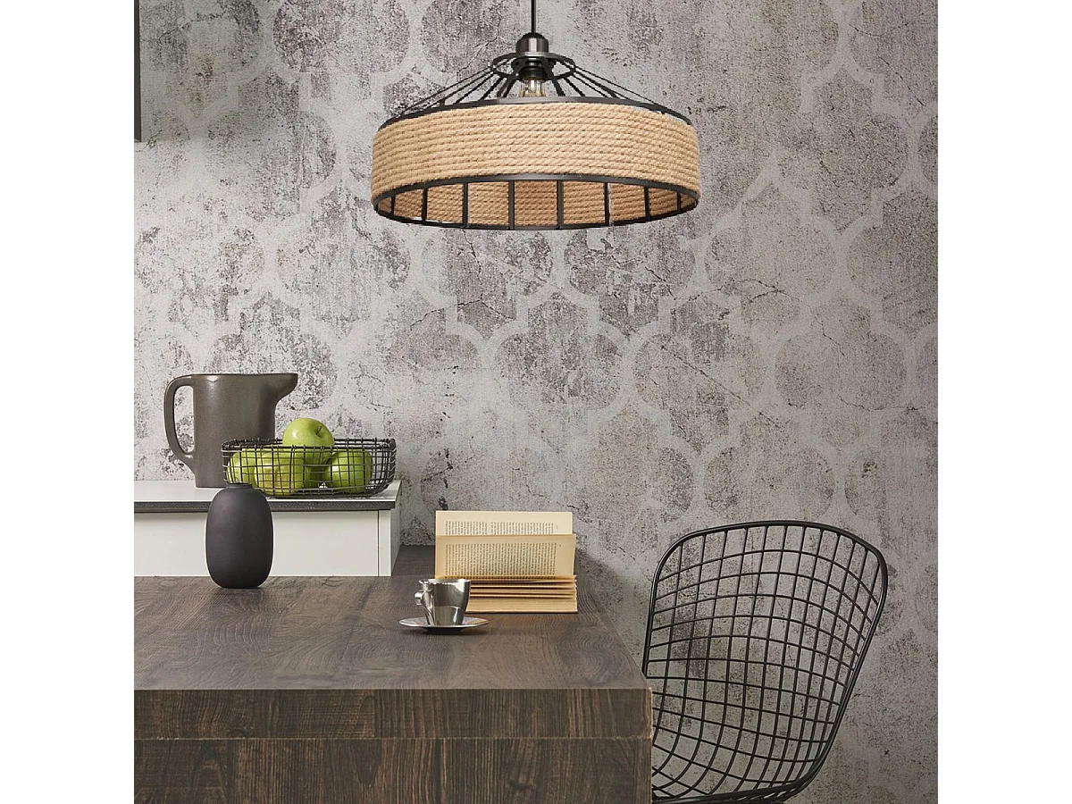 Lampe Suspendue Toolight App1317-1Cp Boho Beige