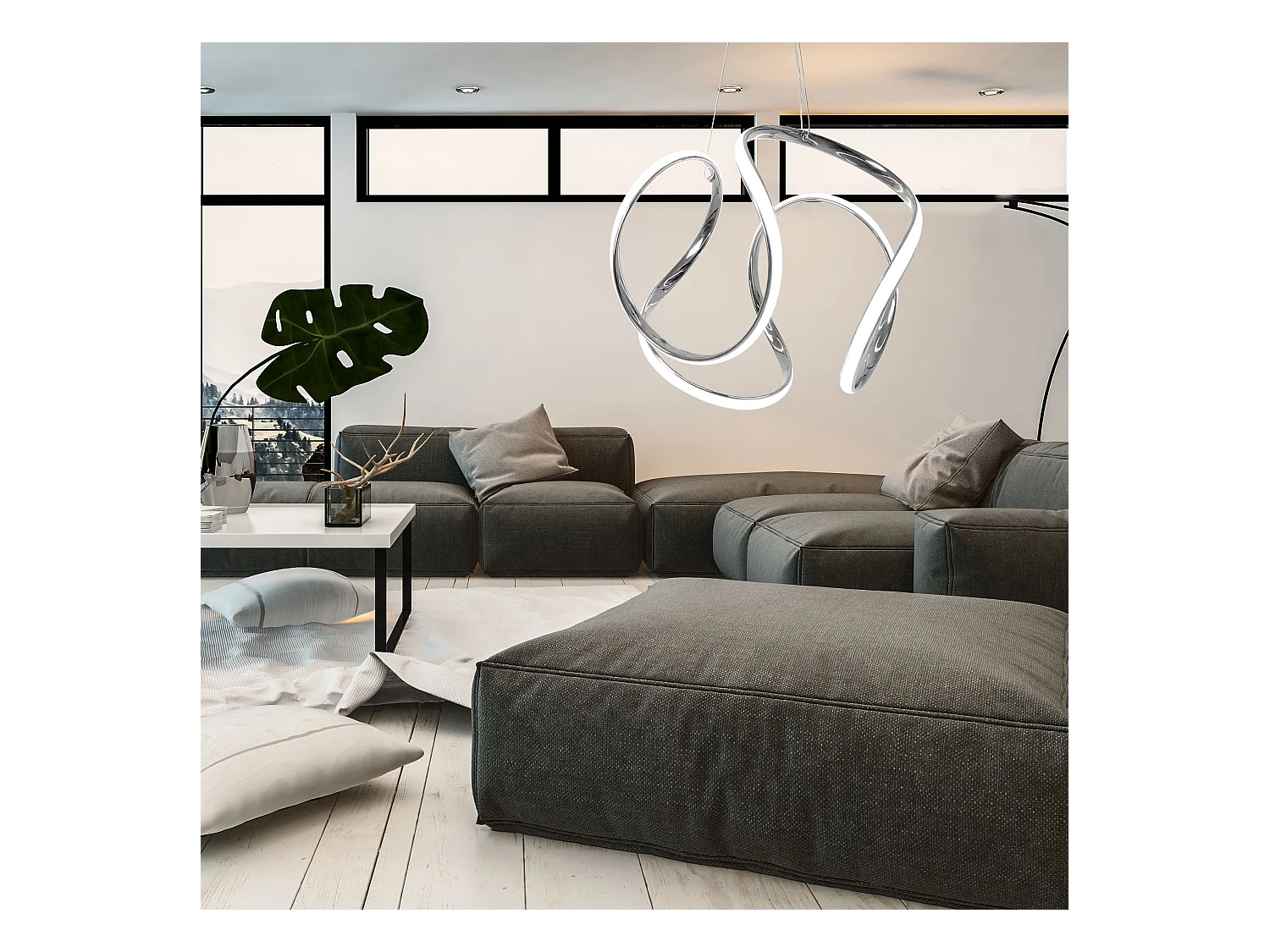 Lampe Suspendue Toolight App385-Cp Chrome