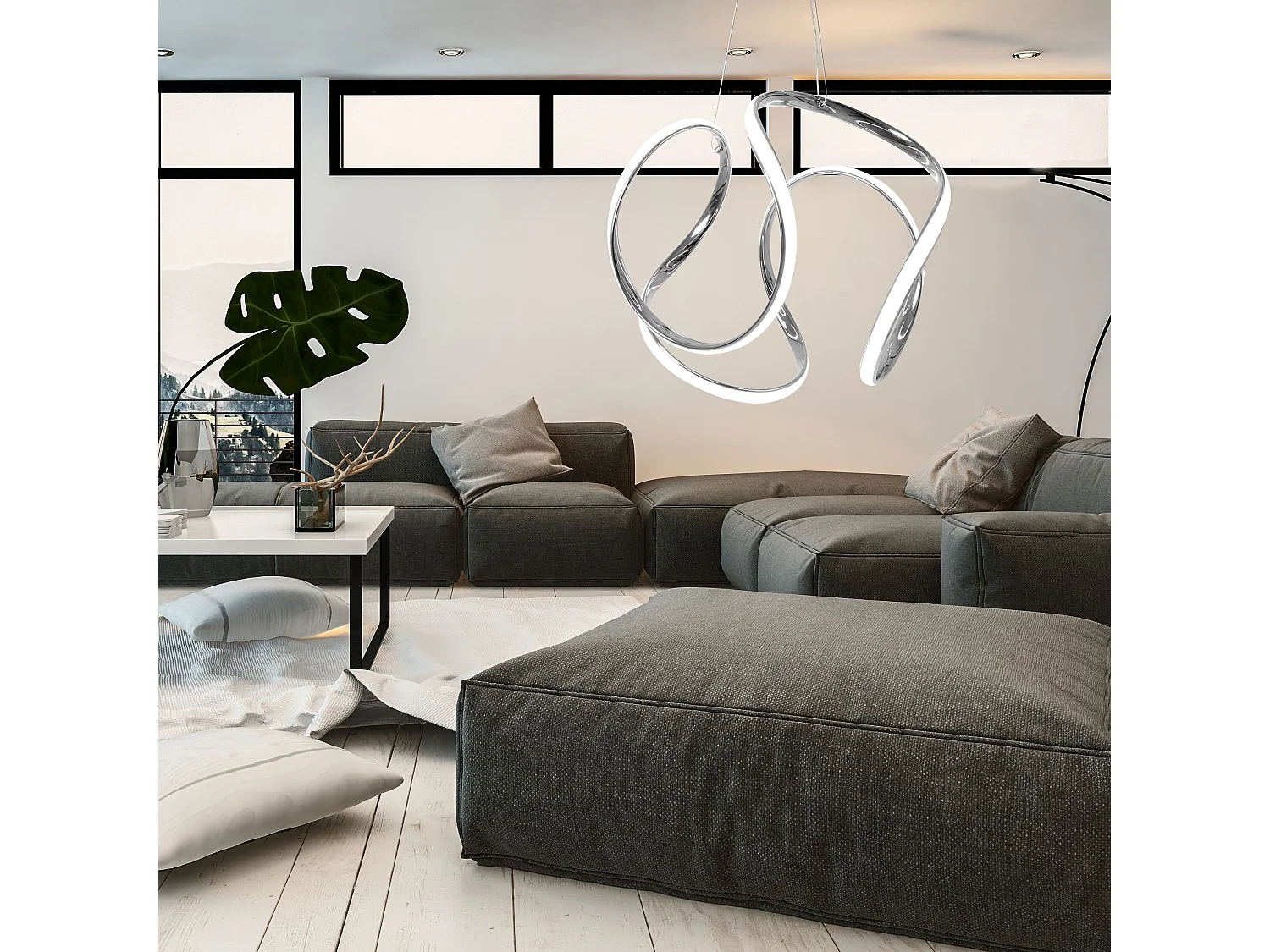 Lampe Suspendue Toolight App385-Cp Chrome