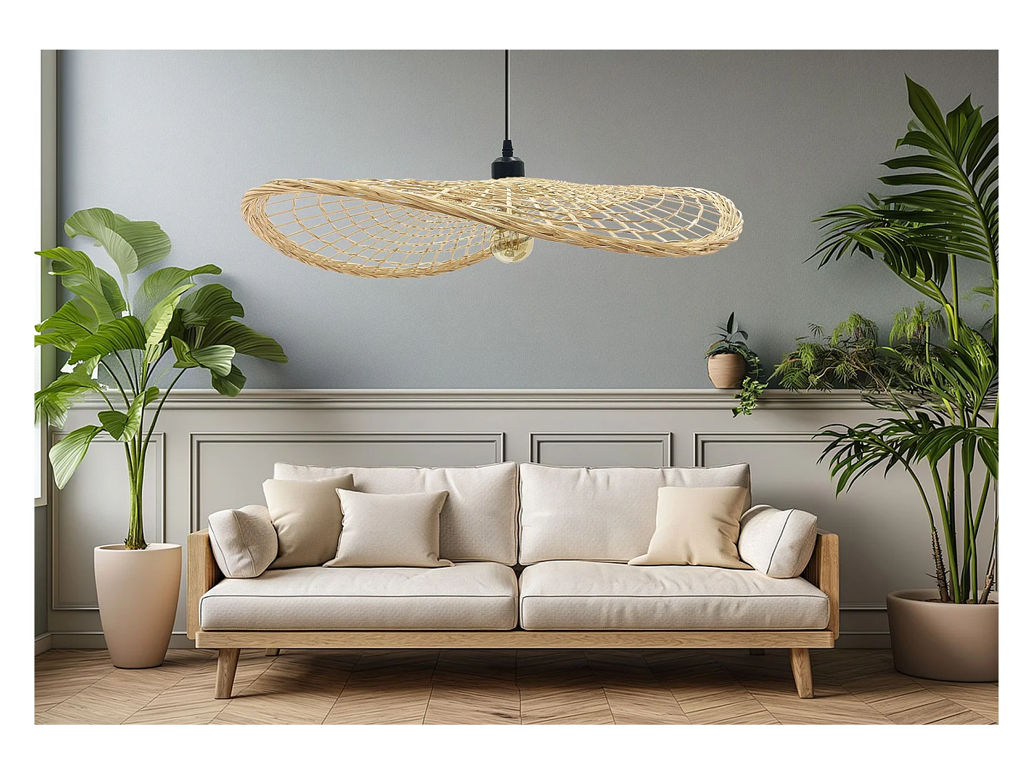 Lampe Suspendue Toolight App1541-1Cp Boho Brown