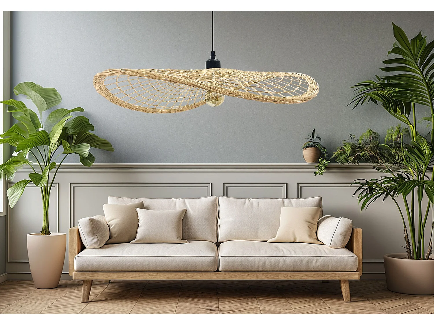 Lampe Suspendue Toolight App1541-1Cp Boho Brown