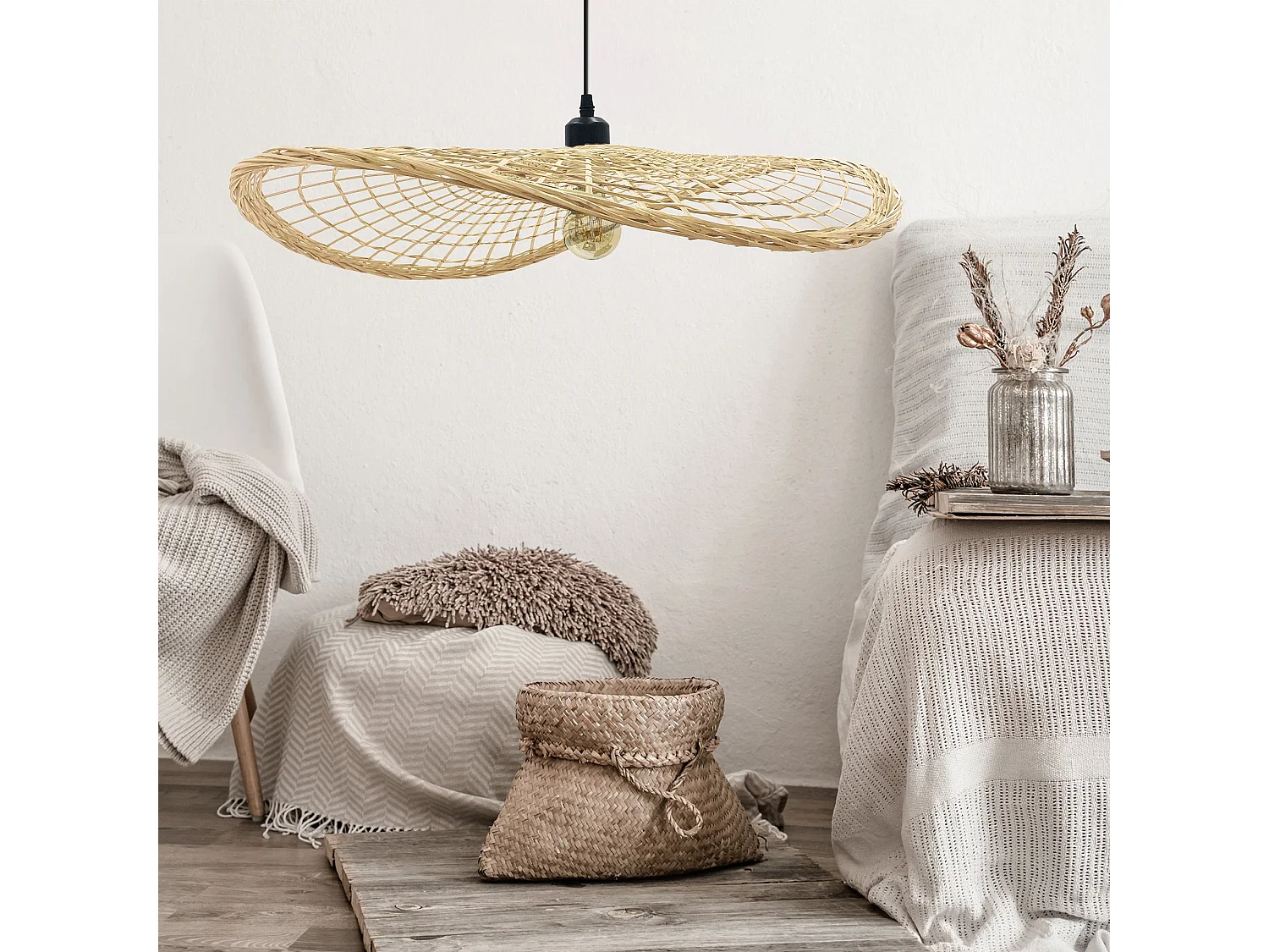 Lampe Suspendue Toolight App1541-1Cp Boho Brown