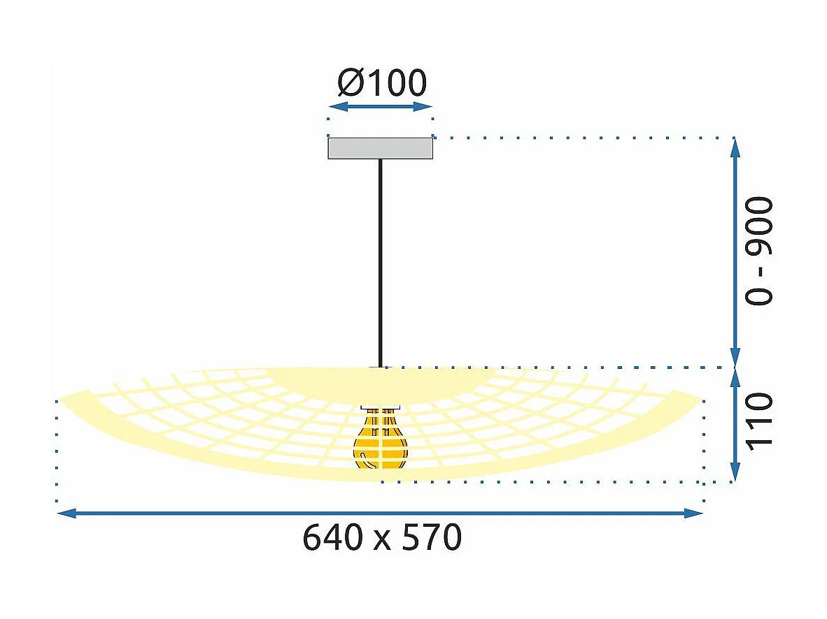 Lampe Suspendue Toolight App1541-1Cp Boho Brown